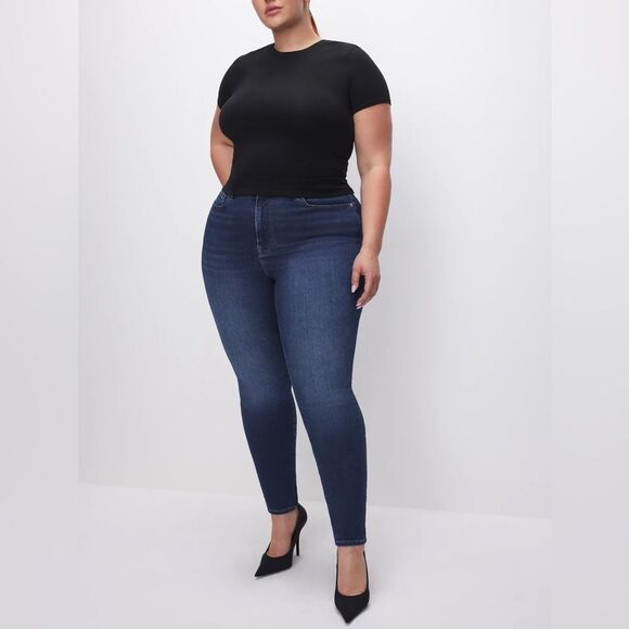 Good American Always Fits Good Legs – Dark Wash, High Rise Skinny, Size 14-18 - Picture 1 of 6